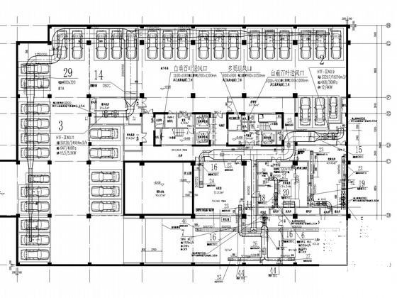 11层酒店通风及防排烟系统设计CAD施工图纸（节能设计） - 1