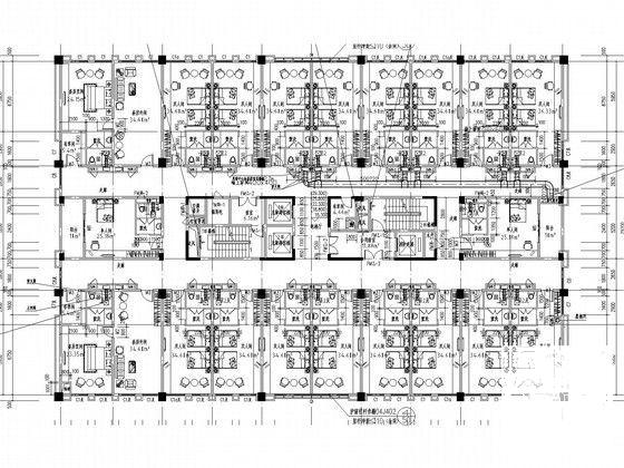 11层酒店通风及防排烟系统设计CAD施工图纸（节能设计） - 5