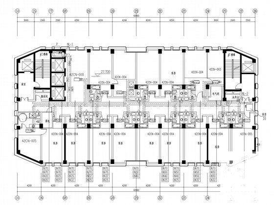 高层酒店空调通风及防排烟系统设计CAD施工图纸 - 4