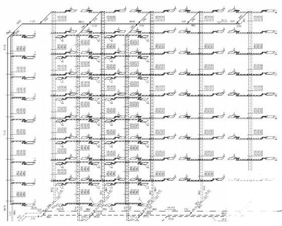 酒店建筑空调系统设计CAD施工图纸（新风机房大样图纸） - 2