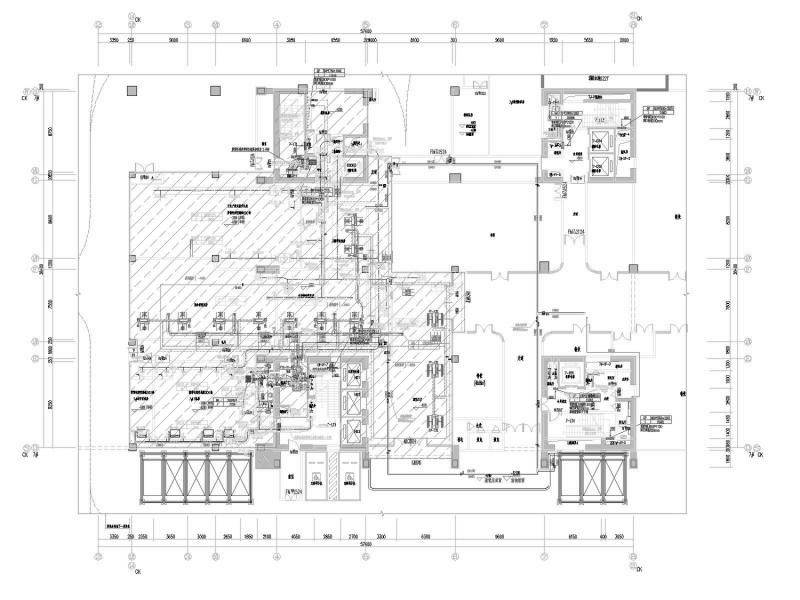 10层文化广场高层酒店空调通风防排烟系统CAD施工图纸（冷热源设计） - 2