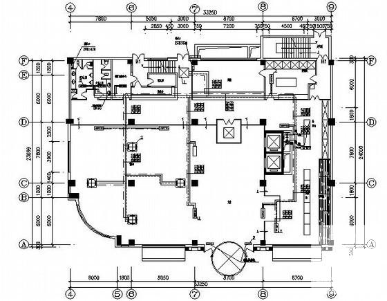 5层酒店中央空调设计CAD施工图纸（风冷模块式机组） - 1