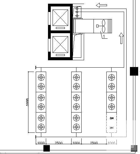 5层酒店中央空调设计CAD施工图纸（风冷模块式机组） - 3