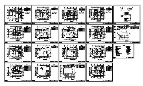 5层酒店中央空调设计CAD施工图纸（风冷模块式机组） - 5
