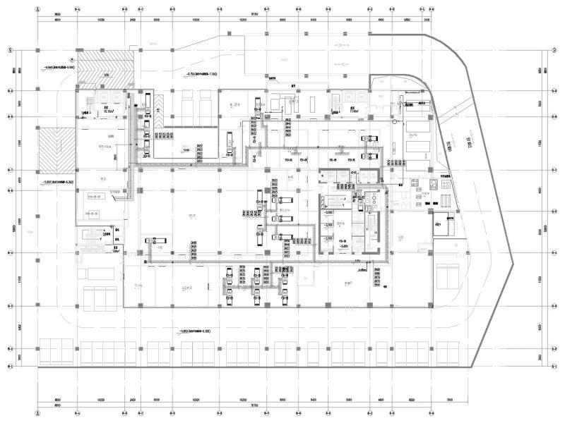 18层五星级酒店暖通空调全系统设计CAD施工图纸（制冷机房） - 4