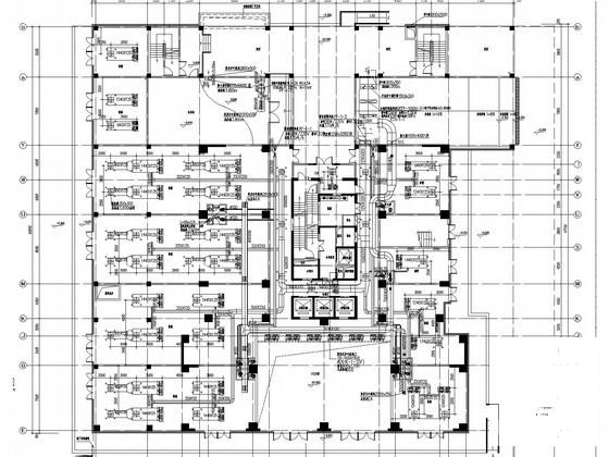 25层酒店式公寓空调通风及防排烟系统设计CAD施工图纸（节能设计） - 1