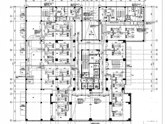 25层酒店式公寓空调通风及防排烟系统设计CAD施工图纸（节能设计） - 3