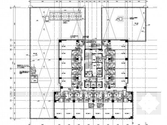 25层酒店式公寓空调通风及防排烟系统设计CAD施工图纸（节能设计） - 4