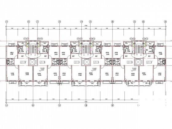 国内多层住宅楼小区采暖通风系统设计CAD施工图纸 - 5