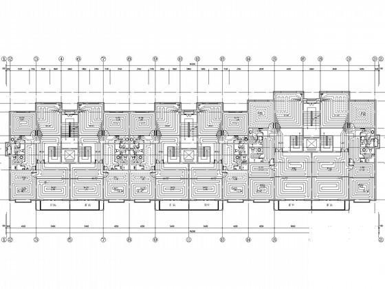 6层高档住宅楼小区采暖通风系统设计CAD施工图纸 - 3