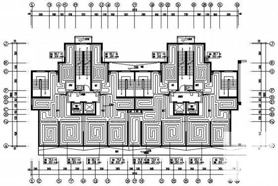 33层住宅楼小区采暖通风设计CAD施工图纸 - 2