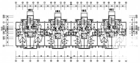 10层钢筋混凝土结构定向安置房电气CAD施工图纸 - 1