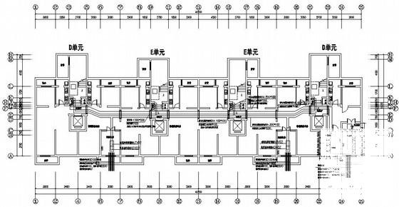 10层钢筋混凝土结构定向安置房电气CAD施工图纸 - 3
