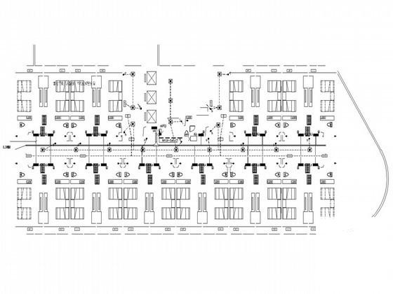 10层海滨酒店电气CAD施工图纸(消防平面图) - 1