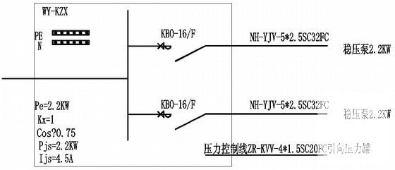 建筑物内单层泵房电气CAD施工图纸（三级负荷）(配电设计) - 3