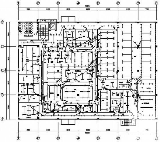 4层工厂生产车间电气CAD施工图纸（三级负荷） - 1