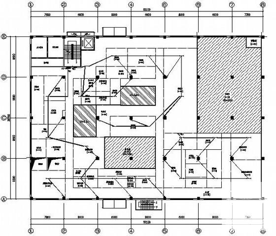 4层工厂生产车间电气CAD施工图纸（三级负荷） - 2