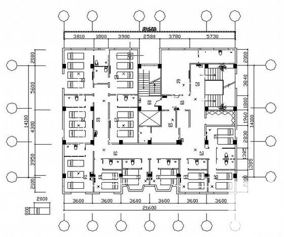 8层酒店装修电气CAD施工图纸 - 1