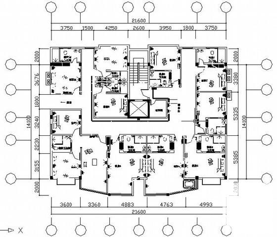 8层酒店装修电气CAD施工图纸 - 3