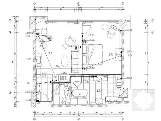 4层甲级设计院五星级酒店强电系统CAD施工图纸（餐厅及客房） - 4
