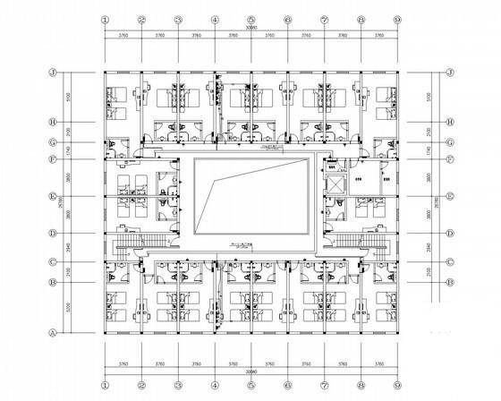 7层快捷酒店室内装修水电工程CAD施工图纸(弱电设计说明) - 2
