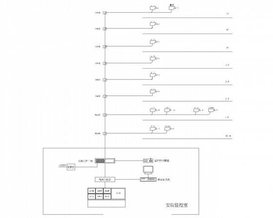 7层快捷酒店室内装修水电工程CAD施工图纸(弱电设计说明) - 3