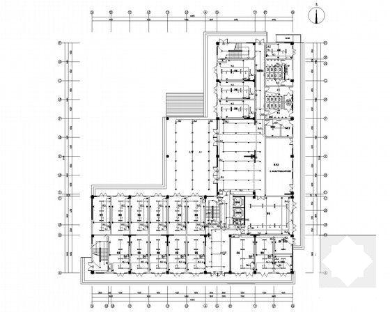 17层公寓式酒店强弱电CAD施工图纸（商铺客房） - 4