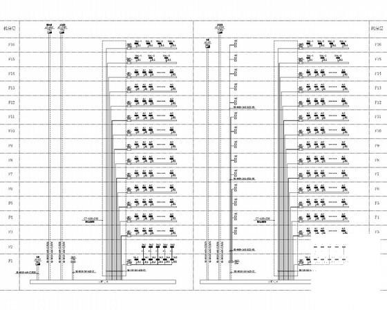 16层商业酒店式公寓楼强弱电CAD施工图纸62张（商铺公寓活动场所）(电气节能设计专篇) - 2
