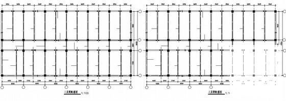 框排架厂房结构设计方案CAD施工图纸 - 2