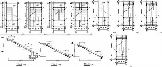 框排架厂房结构设计方案CAD施工图纸 - 3