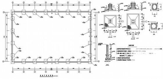 27米钢结构厂房结构设计方案图纸(平面布置图) - 1
