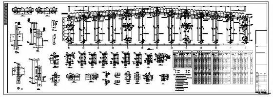 物流公司仓库厂房结构设计方案CAD图纸 - 2