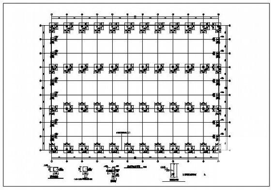 门式刚架厂房结构设计方案图纸(平面布置图) - 1