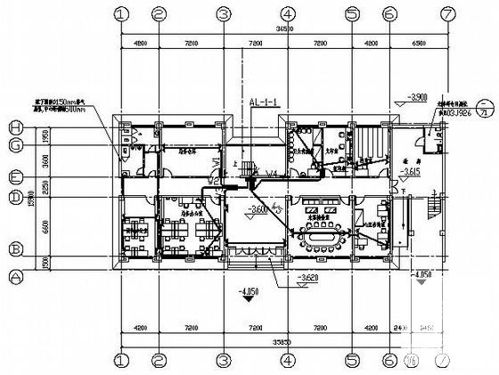 中学教学综合楼电气CAD施工图纸（一级负荷） - 3