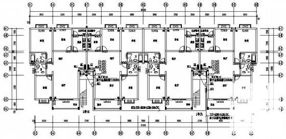 6层钢筋混凝土结构拆迁安居房电气CAD施工图纸（4幢楼） - 3