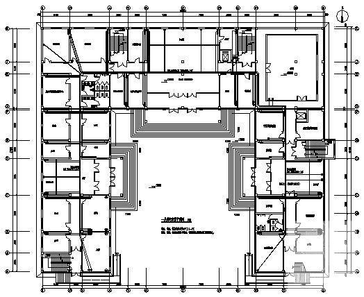 地上5层办公楼电气CAD施工图纸（二级负荷） - 3