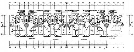 上6层住宅楼小区电气CAD施工图纸（三级负荷）(防雷接地系统) - 1