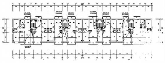上6层住宅楼小区电气CAD施工图纸（三级负荷）(防雷接地系统) - 4