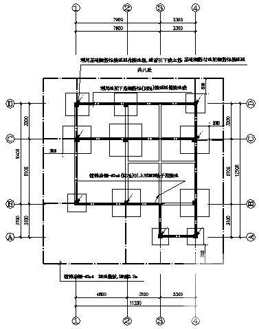 地上3层住宅楼别墅电气CAD施工图纸（三级负荷） - 3
