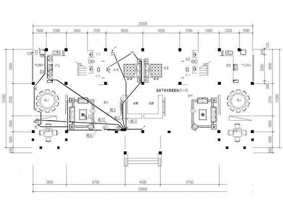 两层联体别墅电气CAD施工图纸（三级负荷） - 1