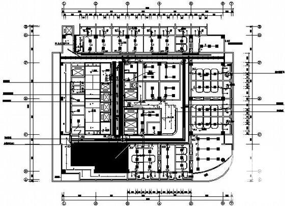 医院23层住院大楼强电部分电气装修CAD图纸 - 1