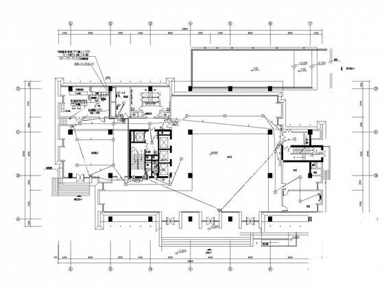 一类办公楼电气消防系统CAD施工图纸（三级负荷）(火灾自动报警) - 4