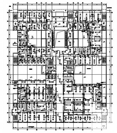多层医院门诊综合楼暖通空调设计CAD施工图纸 - 1