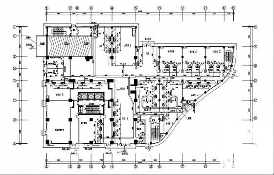 4层小型办公楼暖通设计CAD施工图纸（地源热泵） - 1