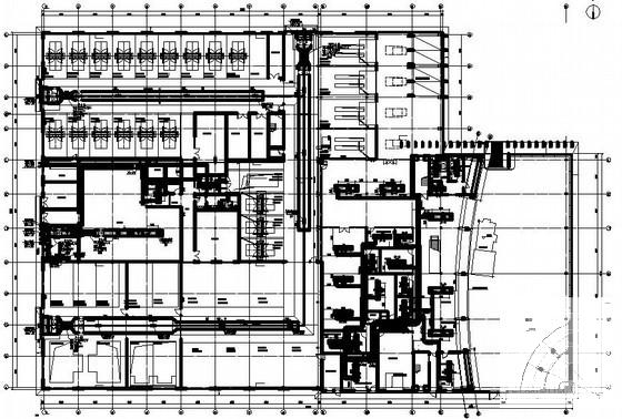 奥迪4S店展厅暖通设计CAD施工图纸(空调水系统图) - 1