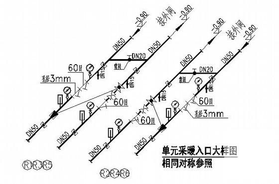 高层住宅楼采暖通风设计CAD施工图纸 - 3