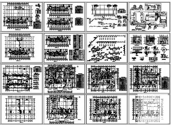 14层宾馆空调CAD施工图纸(地下室防排烟) - 4