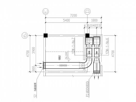 宾馆酒店建筑消防防排烟系统设计CAD施工图纸 - 3