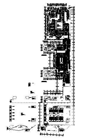 菏泽4层商场暖通空调施工设计CAD图纸(风冷热泵机组) - 4