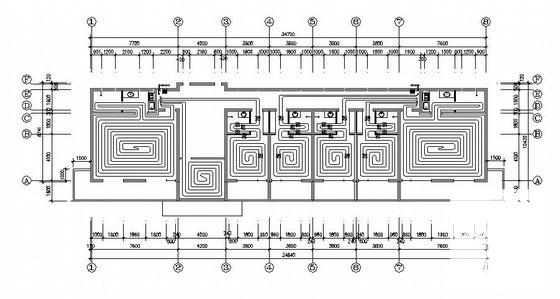 两层疗养院暖通空调施工设计CAD图纸(风机盘管安装) - 2